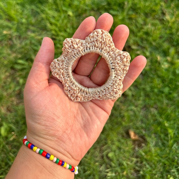 Handmade Flower Scrunchie - Picture 2 of 3